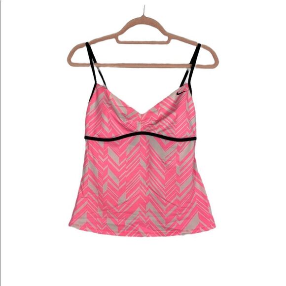 Nike Pink Swim Suit Top Tankini Size 8 - Picture 1 of 4